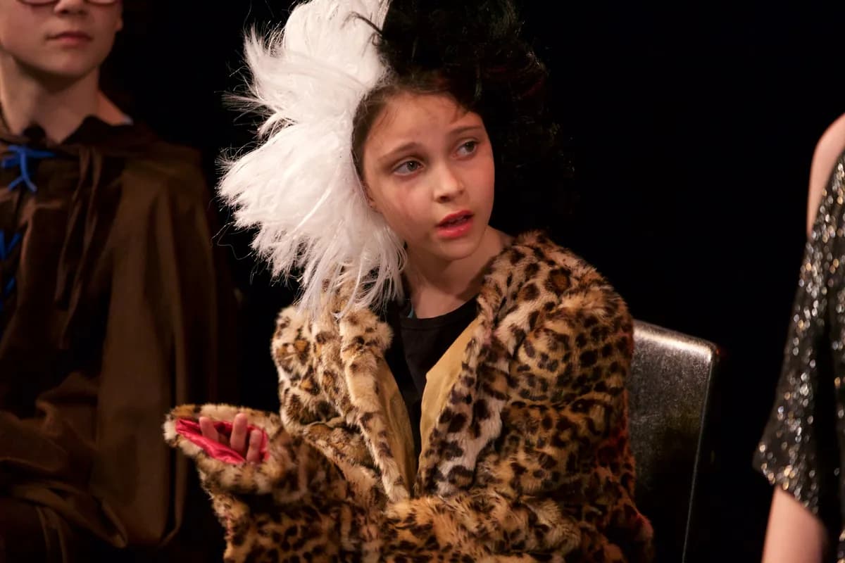 OVATION! stage acting student performing in costume at the Richmond Hill theatre school