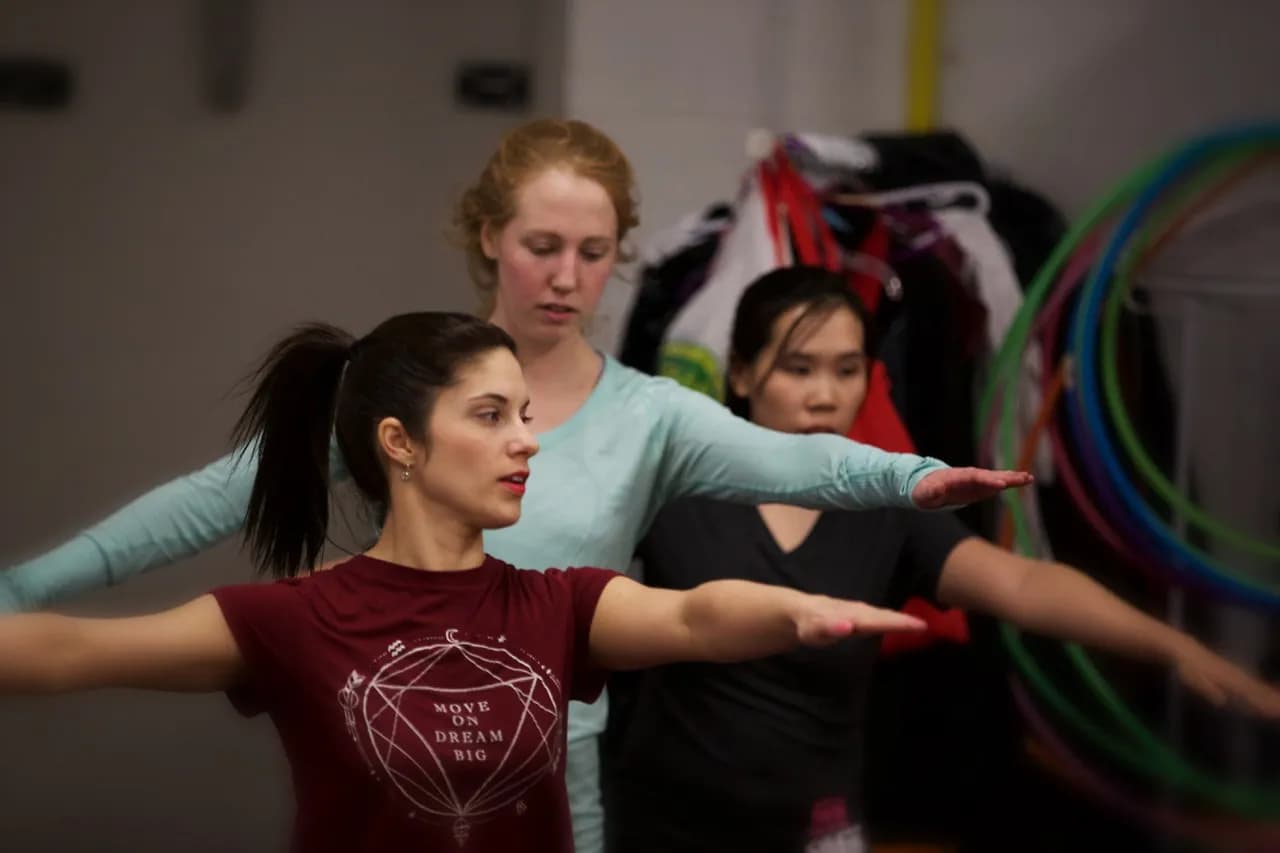 Adult dance class at the OVATION! Richmond Hill performing arts studio