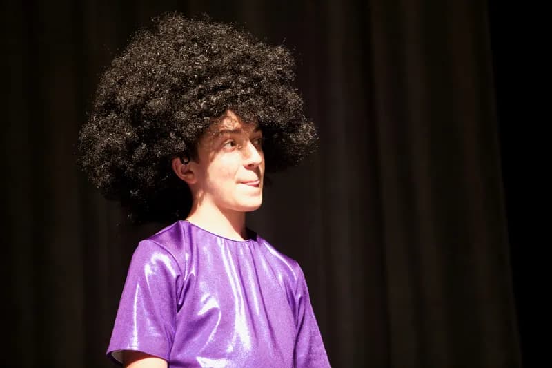 OVATION! comedy class student performing in costume in Richmond Hill