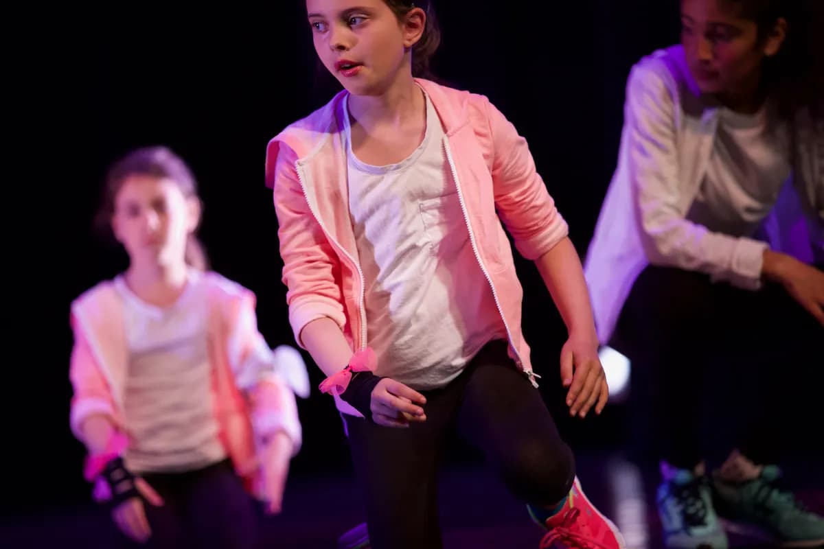 OVATION! hip hop dancers in class at the Richmond Hill dance studio