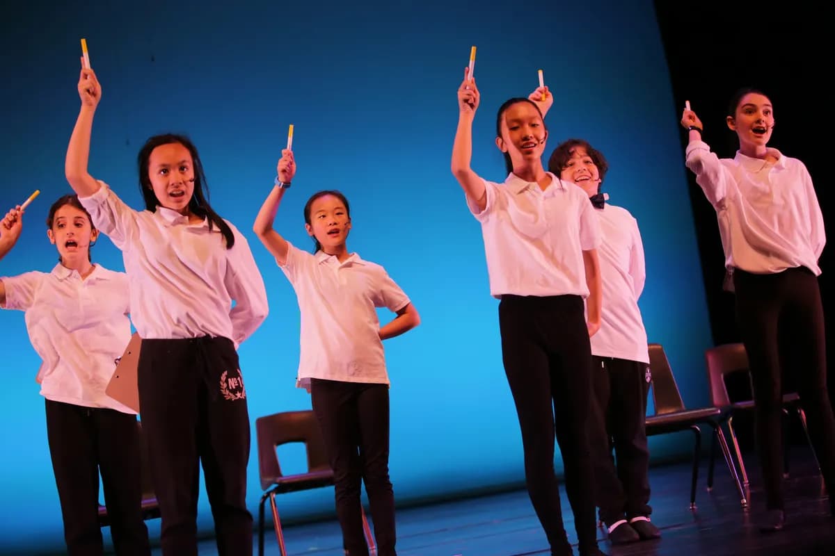 OVATION! music class students performing on stage in Richmond Hill