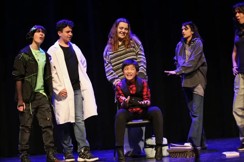 OVATION! acting students performing a scene at the Richmond Hill academy