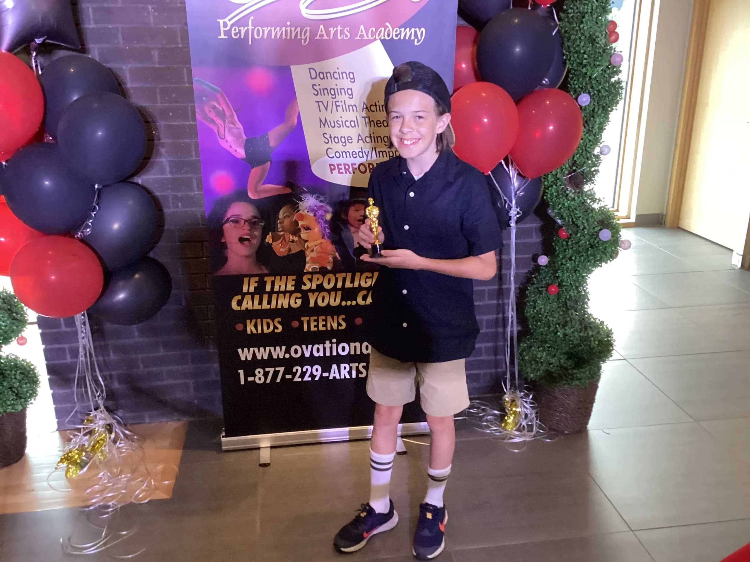 OVATION! students performing at the Richmond Hill That's A Wrap Film Fest