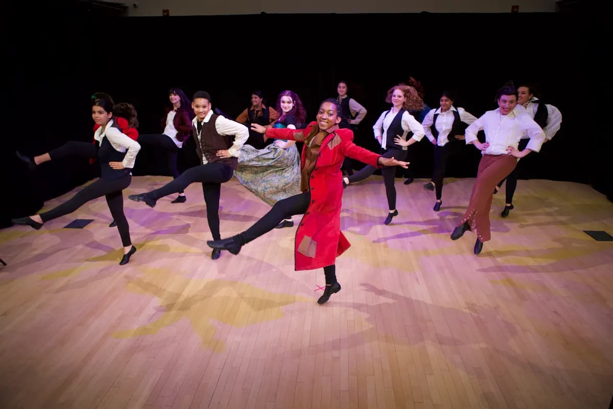 OVATION! music class ensemble dancing on stage in Richmond Hill