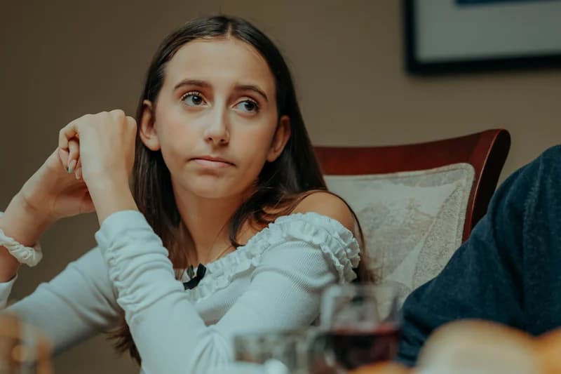 OVATION! teen screen acting student in character during filming