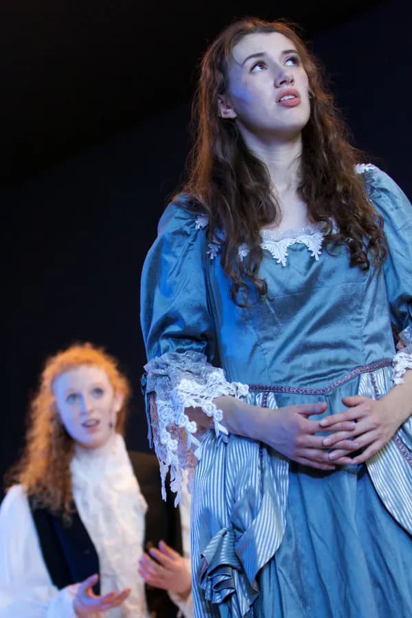 OVATION! students performing in period costume during a Richmond Hill theatre production