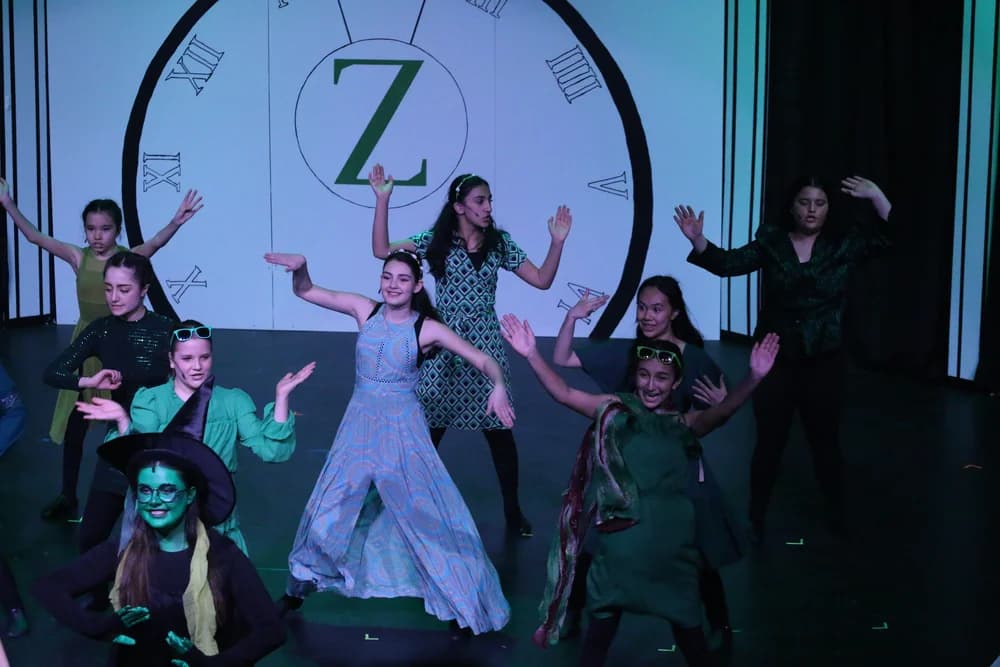 OVATION! summer musical production cast in costume during a Richmond Hill rehearsal