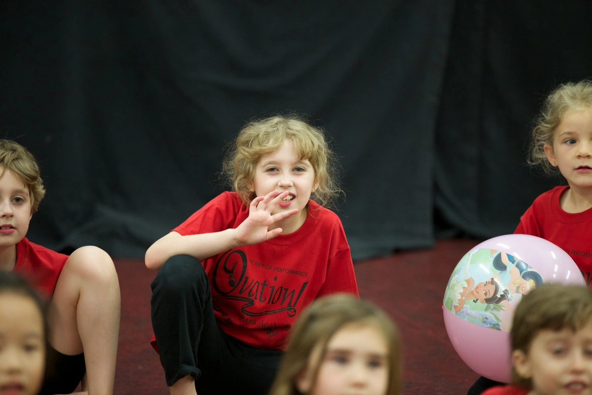 OVATION! creative fun camp children rehearsing a story-based scene during a Richmond Hill summer session