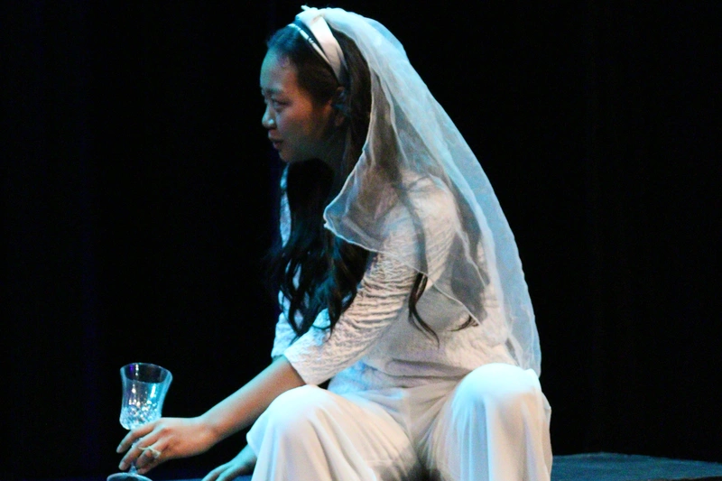 OVATION! senior acting students performing on stage during the Richmond Hill Senior Acting Production