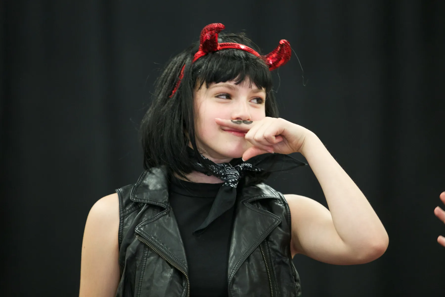 Student preforming in a summer comedy camp