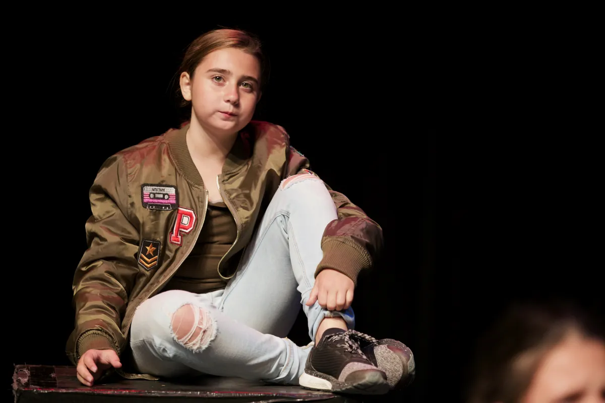 Student performance during an acting class in Richmond